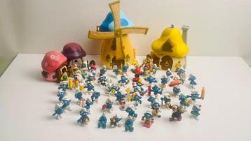 Peyo - Speelgoedfiguurtjes Vintage Peyo & Schleich Smurfs