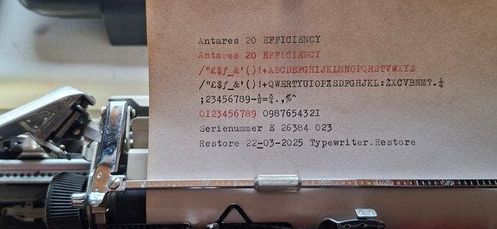 Antares 20 Efficiency - Typemachine - 1970-1980, Antiquités & Art, Art | Objets design