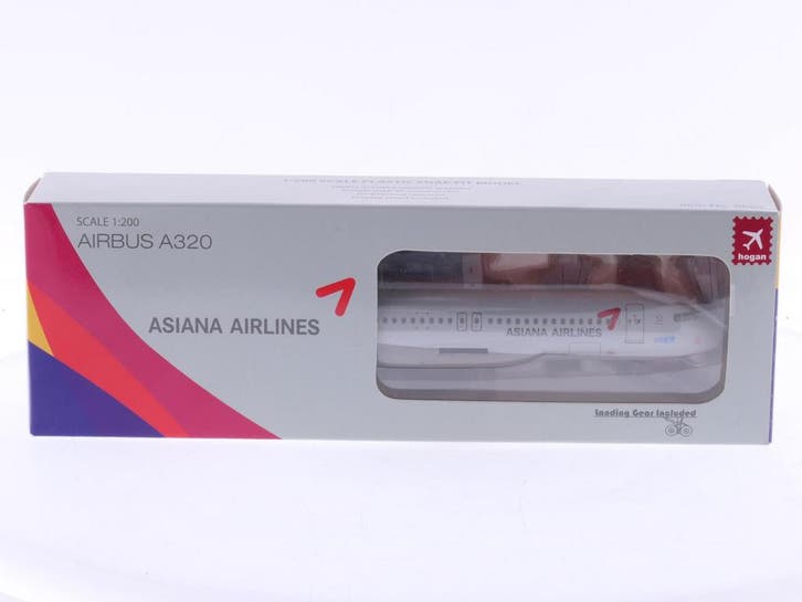 Schaal 1:200 Hogan Wings 0663 Airbus A320 Asiana Airlines..., Hobby en Vrije tijd, Modelbouw | Vliegtuigen en Helikopters, Nieuw