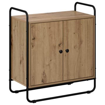 vidaXL Dressoir Artisanaal eiken 68 x 35 x 75 cm Bewerkt, Verzenden, Nieuw