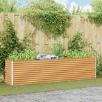 vidaXL Verhoogde plantenbak Lichtbruin 290 x 50 x 68 cm, Verzenden, Nieuw