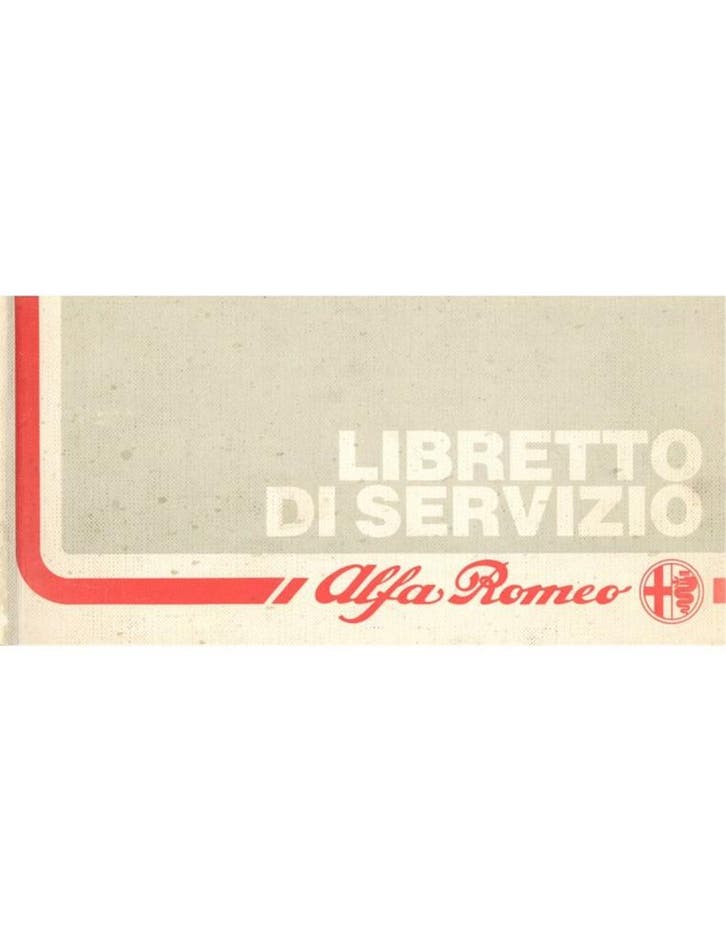 1989 ALFA ROMEO 75 ONDERHOUDSBOEKJE ITALIAANS, Autos : Divers, Modes d'emploi & Notices d'utilisation, Enlèvement ou Envoi