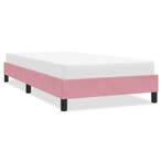 vidaXL Bedframe zonder matras 90x210 cm fluweel roze, Huis en Inrichting, Slaapkamer | Bedden, Verzenden, Nieuw