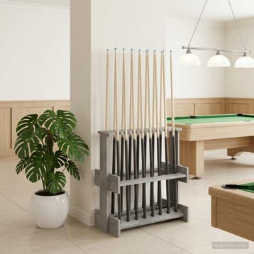 vidaXL Biljartkeu-stand Bewerkt hout 60 x 35 x 60 cm, Sports & Fitness, Billards & Billards américains, Verzenden