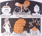 Spotprent over de Bende van Oss (lijst optie, Lithos), Verzenden