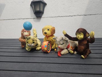 opwindbare dieren speelgoed - Jouet vijf vintage