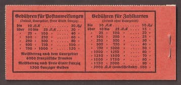 Empire allemand 1931 - DT. Reich carnets de timbres 25.2