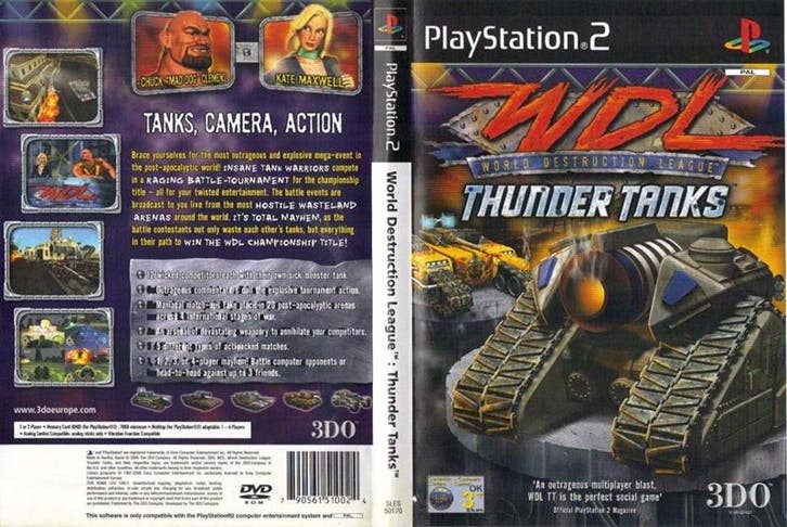 World Destruction League Thunder Tanks (ps2 tweedehands, Games en Spelcomputers, Games | Sony PlayStation 2, Ophalen of Verzenden