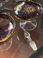 Kaptafelset (4) - Glas - luxueus, vintage