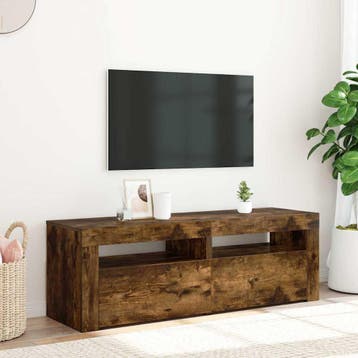vidaXL Tv-meubel met LED-verlichting 120x35x40 cm sonoma, Huis en Inrichting, Verzenden, Nieuw