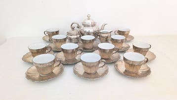 Bavaria, Seltmann Weiden - Koffieservies (27) - Argento -