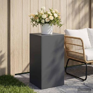 vidaXL Plantenstand Antraciet 30 x 30 x 60 cm Roestvrij, Verzenden, Nieuw