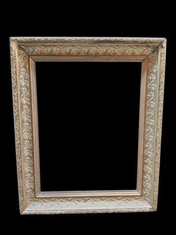 Cadre - Cadre en bois doré 53 × 42 cm - avec verre dorigine