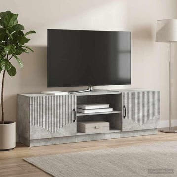 vidaXL TV Kast Betongrijs 150 x 31 x 47 cm Bewerkt hout, Verzenden, Nieuw
