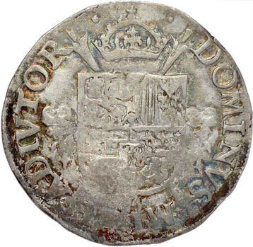 Spaans-Nederland Filips II. 1/5 Filipsdaalder mm. hand -, Postzegels en Munten, Munten | Nederland