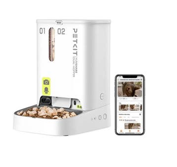 PETKIT Automatische Voerbak Kat 2 Bakjes Met Camera, 5L,..., Dieren en Toebehoren, Ophalen of Verzenden, Nieuw