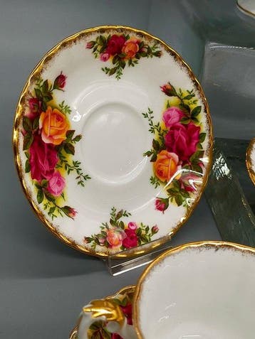 Koffieservies - Royal Albert Old Country Roses Tee- &, Antiek en Kunst