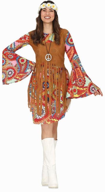Hippie 60S Kostuum Dames, Verzenden, Nieuw