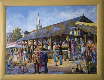 C.Brasseur (XX) - Les halles de Questembert