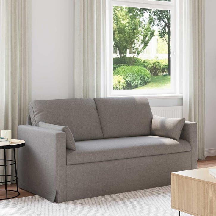 vidaXL bank / zetel Taupe 158 x 78 x 80 cm Stof, Huis en Inrichting, Zetels | Zetels, Nieuw, Verzenden