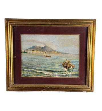 Italiaanse school (XX) - Scorcio di marina napoletana con
