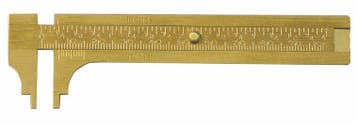 Schuifmaat non-magnetisch uit messing 80mm, Verzenden, Nieuw