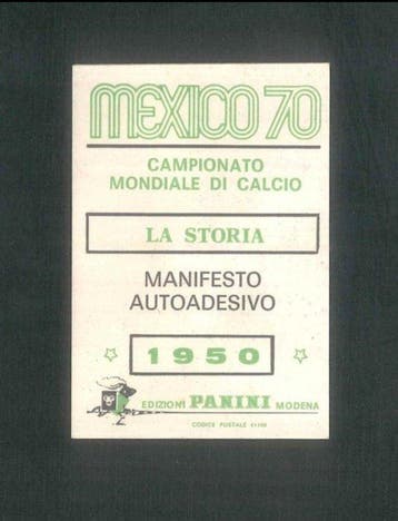 1970 Panini Manifesto/Affiche/Poster Mexico 70 Bresil 1950 -, Collections