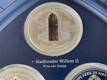 Nederland. 2019 6 penningen in glas en lood uitvoerig.