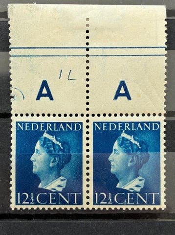 Pays-Bas 1940 - Erreur de plaque sur Koningin Wilhelmina 12