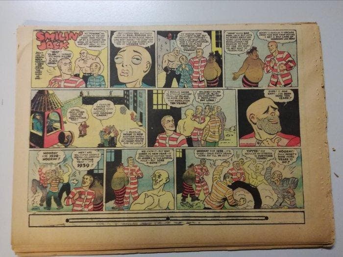 Smilin Jack - 49 Krantpaginas - 1939, Boeken, Strips | Comics