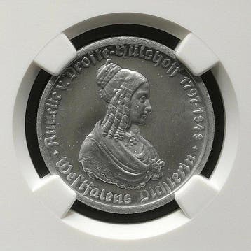 Duitsland, Westfalen 50 Mark 1923 - NGC MS64, Timbres & Monnaies