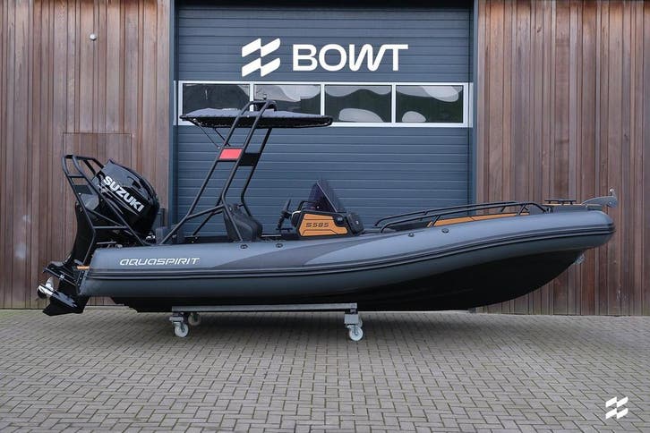 AQUASPIRIT S585DC | Aluminium RIB | D-Tubes | Suzuki DF150, Sports nautiques & Bateaux, Canots pneumatiques, Enlèvement