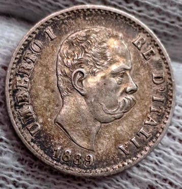 Italië, Koninkrijk Umberto I. 50 Centesimi 1889