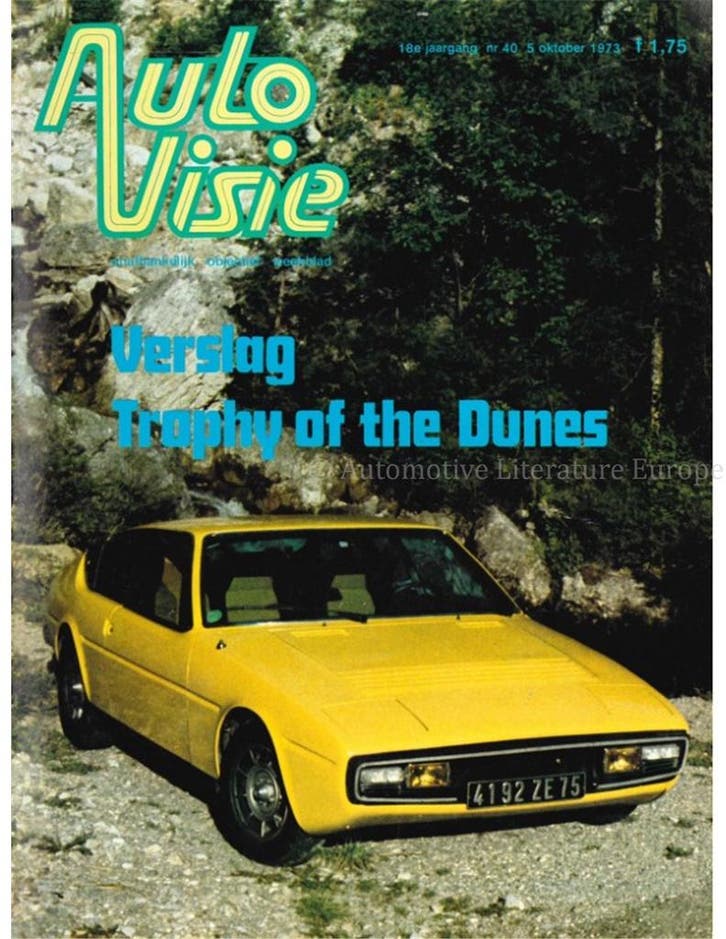 1973 AUTOVISIE MAGAZINE 40 NEDERLANDS, Livres, Autos | Brochures & Magazines