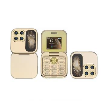 I17 Mini Vouwbare Telefoon - 1.77 inch HD Scherm - Dual SIM, Verzenden, Nieuw