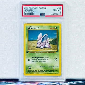 Pokémon Graded card - NIDORAN #55 1ST EDITON - Pokémon - PSA, Hobby & Loisirs créatifs, Jeux de cartes à collectionner | Pokémon