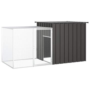vidaXL Kippenhok 200x91x100 cm gegalvaniseerd staal, Verzenden, Nieuw