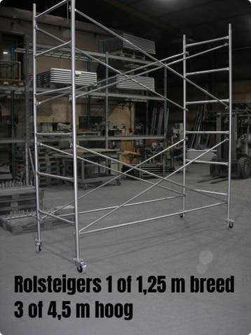 Rolsteigers 3 of 4,50 m hoog - rolstelling - rolsteiger, Ophalen, Nieuw, Rolsteiger of Kamersteiger, 2 tot 5 meter