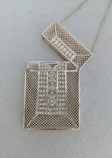 Filigree - Doos - .900 zilver - Geen keurmerken, getest op, Antiquités & Art
