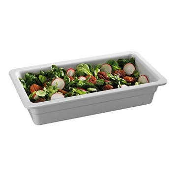 Gastronorm bak wit melamine | 1/3 GN | 32,5x17,6x6,5(h)cm, Verzenden