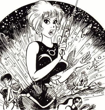 Walthéry, François - 1 Silkscreen - Natacha - Hommage à