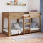 vidaXL Stapeld bed voor kids Artisan Eiken 90 x 190 cm, Verzenden, Nieuw