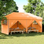 vidaXL Partytent Oranje 292 x 580 x 315 cm Oxford Stof, Verzenden, Nieuw