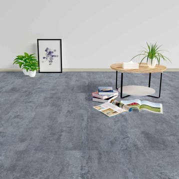 vidaXL Vloerplanken 5,11 m² 55 pcs PVC Grijs Marmer, Verzenden, Nieuw