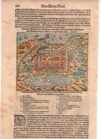 Frankrijk - Calais; Sebastian Munster - Mappa della città di, Nieuw