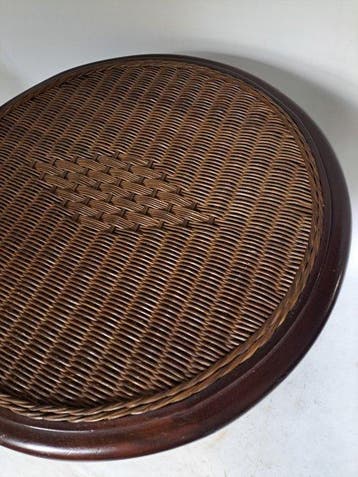 Bijzettafel - Hout, Rattan - Thonet stijl