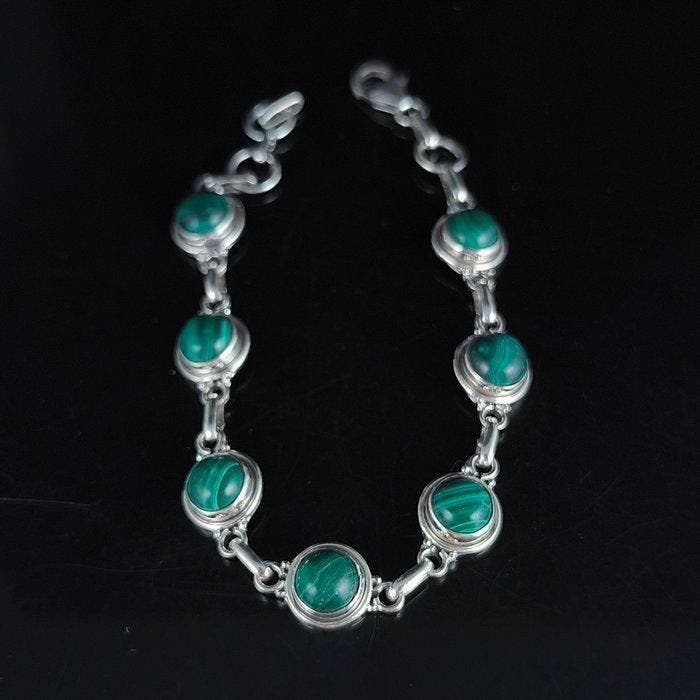 malachiet Sieraden- 11.87 g - (2), Collections, Minéraux & Fossiles