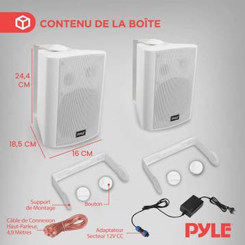Pyle Bluetooth Buitenluidspreker, Waterdichte Wandluidspr..., Ophalen of Verzenden, Nieuw