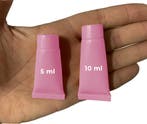 Set van 50 hervulbare, lege tubes (10 ml, roze), Verzenden, Nieuw