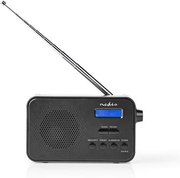 Nedis - DAB + radio - Draagbare uitvoering - DAB+ / FM - 1.3, Verzenden, Nieuw